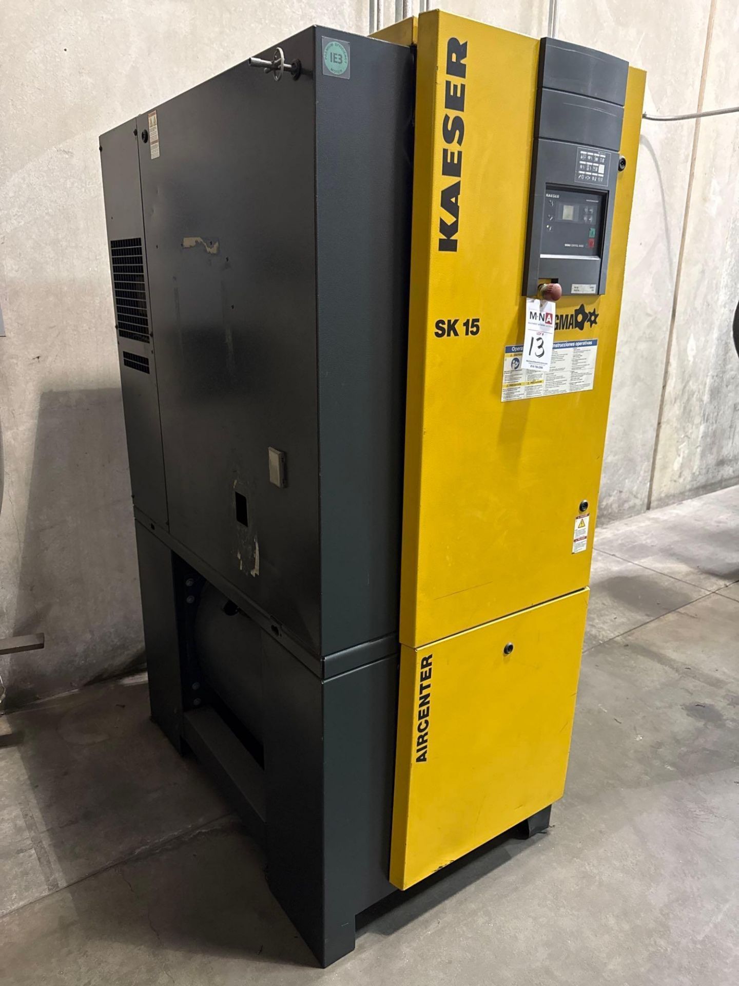 15HP Kaeser SK-15 Air Center Rotary Screw Air Compressor, New 2014 - Image 3 of 8