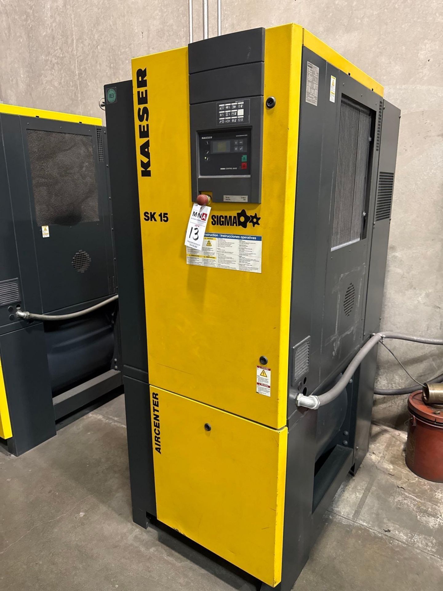 15HP Kaeser SK-15 Air Center Rotary Screw Air Compressor, New 2014 - Image 2 of 8