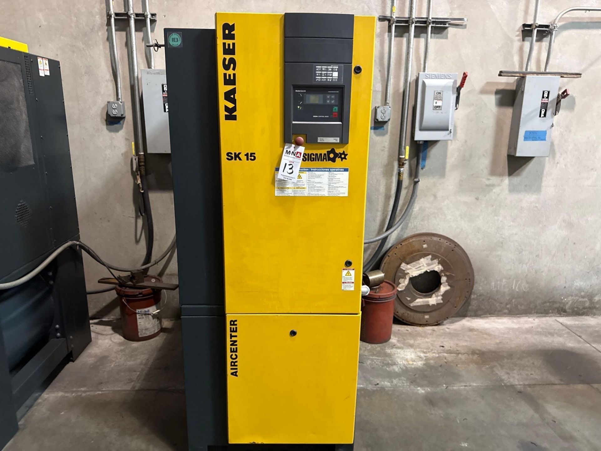 15HP Kaeser SK-15 Air Center Rotary Screw Air Compressor, New 2014 - Image 6 of 8