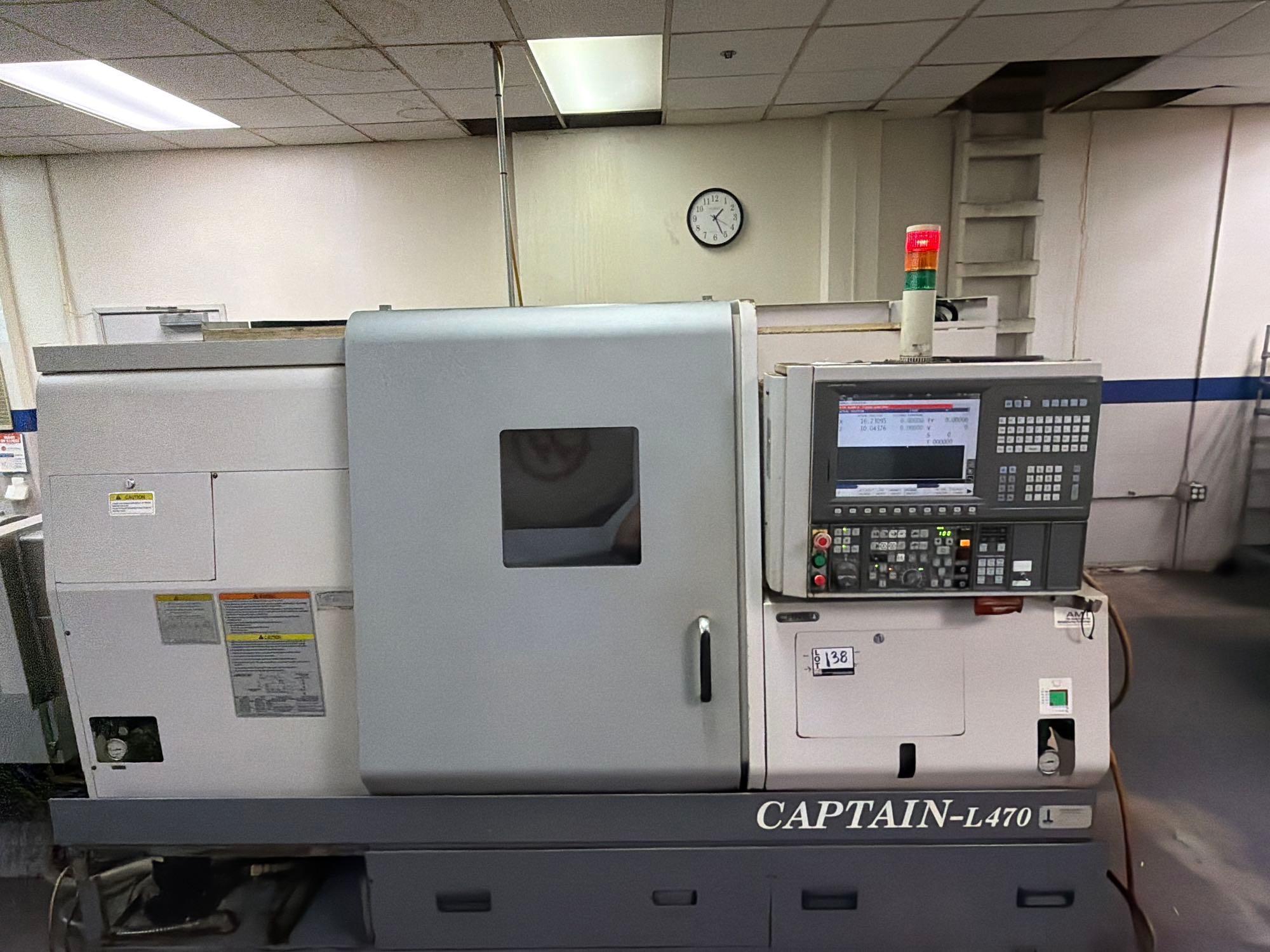 Okuma Captain L-470, OSP-P200L Ctrl., Kitagawa 16” 3-Jaw Chuck, 12 Station Turret, Tailstock
