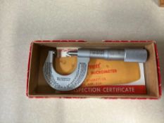 Starrett Screw Thread Micrometer