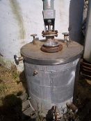 Tank, 230 Gallon, 316 Stainless Steel, 33" X 39", 1/3 HP Agitated, Insulated, #C693495