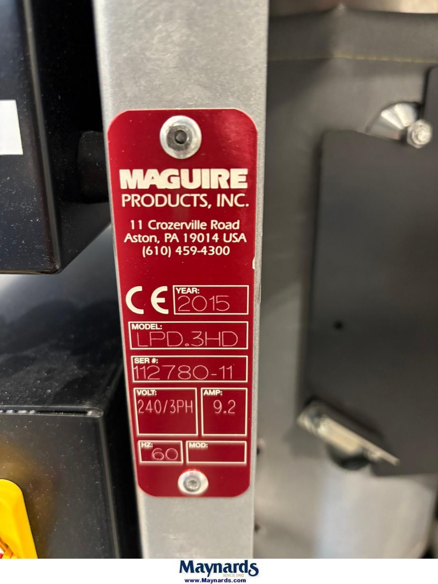 2015 Maguire LPD.3HD Low Pressure Dryer - Image 6 of 6