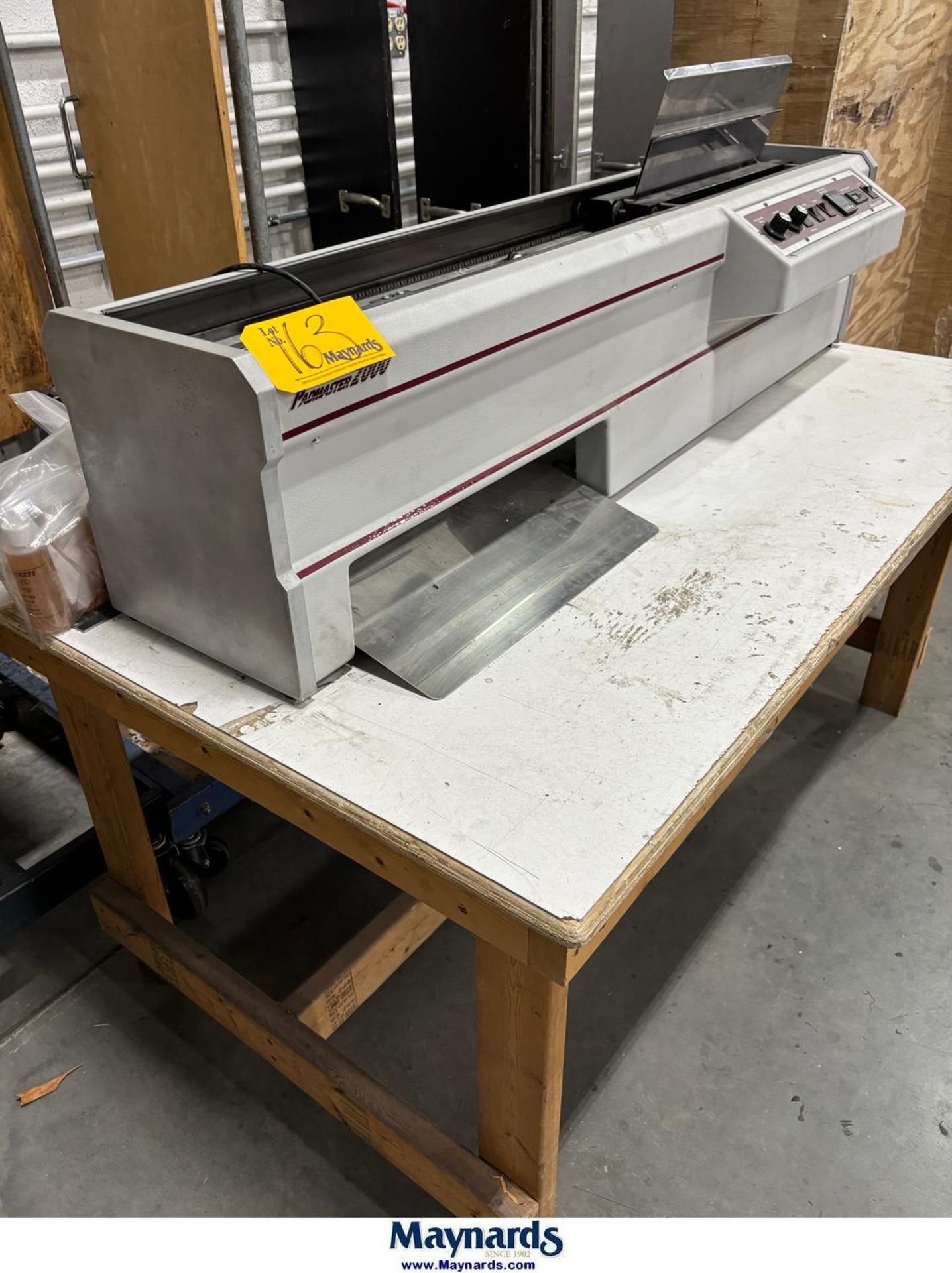 Tabletop Padding Machine Pad Master 2000 Tabletop Automated Padding Machine 120 V/AC, 1-Phase ...