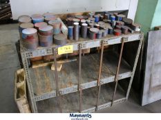 Steel Shelf and Pallet of Assorted Scrap Steel