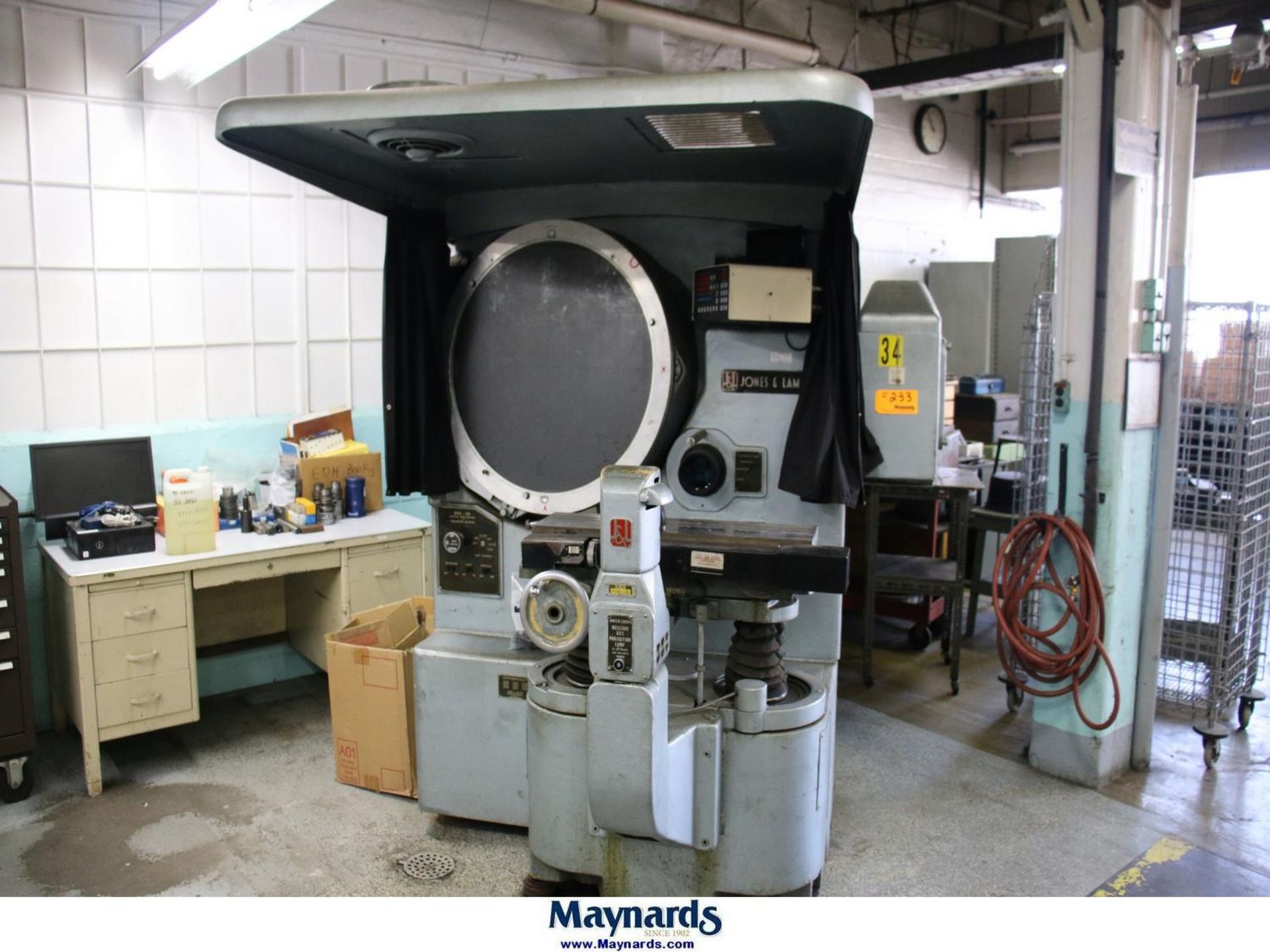 Jones & Lamson Epic 30 Optical Comparator Machine #34, Needs Repair, S ...