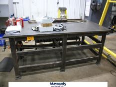 8ft x 4ft x 38" H Heavy Duty Steel Table