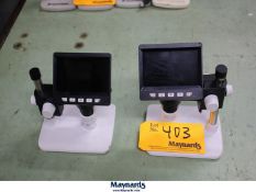 Lot of (2) LCD Digital Microscopes