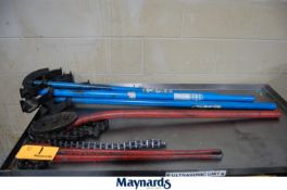HEAVY DUTY RIDGID CHAIN PIPE WRENCHES AND IDEAL CONDUIT BENDERS