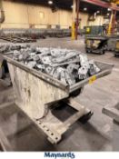 (1) 36'' x58'' x 30'' Depth Wright Self-Dumping Forklift Hopper