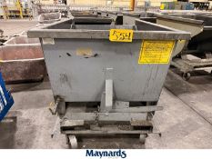 (1) 34'' x 48' x 23'' Wright Depth Self-Dumping Forklift Hopper