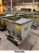(1) 34'' x 48' x 23'' Wright Depth Self-Dumping Forklift Hopper