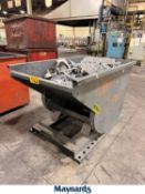 (1) 36'' x58'' x 30'' Depth Wright Self-Dumping Forklift Hopper