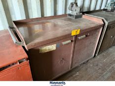 Kennedy Tool Cabinet on Casters, 2-door Cabinet with 6 Drawer Tool Chest, 5" Mounted Vise