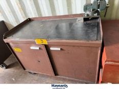 Kennedy Tool Cabinet on Casters, 2-door Cabinet with 6 Drawer Tool Chest, 5" Mounted Vise
