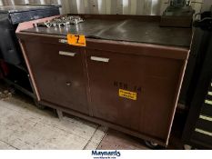 Kennedy Tool Cabinet on Casters, 2-door Cabinet with 6 Drawer Tool Chest, 5" Mounted Vise