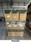LOT OF OWENS CORNING VIDAWOOL BLACK 190 W/HOLE 6X6X5.2 (48/BOX, 15 BOXES)