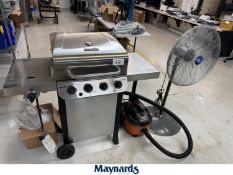 CHARBROIL STAINLESS STEEL BBQ, FANS AND VACUUM