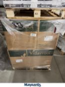 LOT OF OWENS CORNING VIDAWOOL BLACK 190 W/HOLE 6X6X5.2 (48/BOX, 10 BOXES)