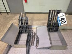 Greenfield Assorted Taper Shank Drill Bits, Industrial Grade, Includes Indexes and Holders, Various