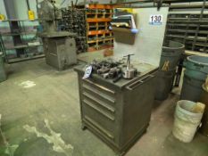 5-Drawer Mobile Workstation with Lathe Tooling & Miscellaneous Components