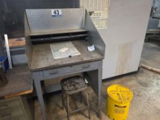 Shop Order Bench, Stool, and Just rite Oily Waste Can