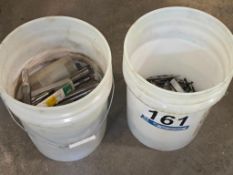 Assorted Machining Tools - Reamers, Drill Bits, Taps, End Mills, Etc., 2 Buckets