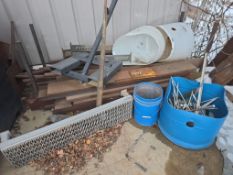 Lot: Galvanized Step, Various Steel Stock, Stainless Components