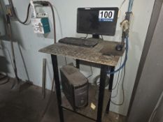 CPU with CNC Program, Monitor and Scanner, with Table