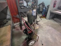 AIRCO Oxy-Acetylene Welding/Cutting Torch Set: Portable Cart, Dual Regulators, Hoses, Torch Handle