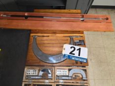 (4) Dial Micrometers: (3) Outside and (1) Inside