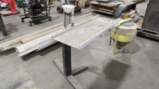 Adjustable Height Work Stand with Metal Top