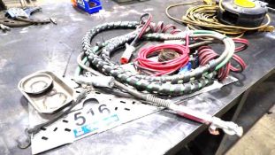 Assorted Truck Air Lines, Electrical Cables, and Connectors 7-Pin, Magnetic Tool Tray