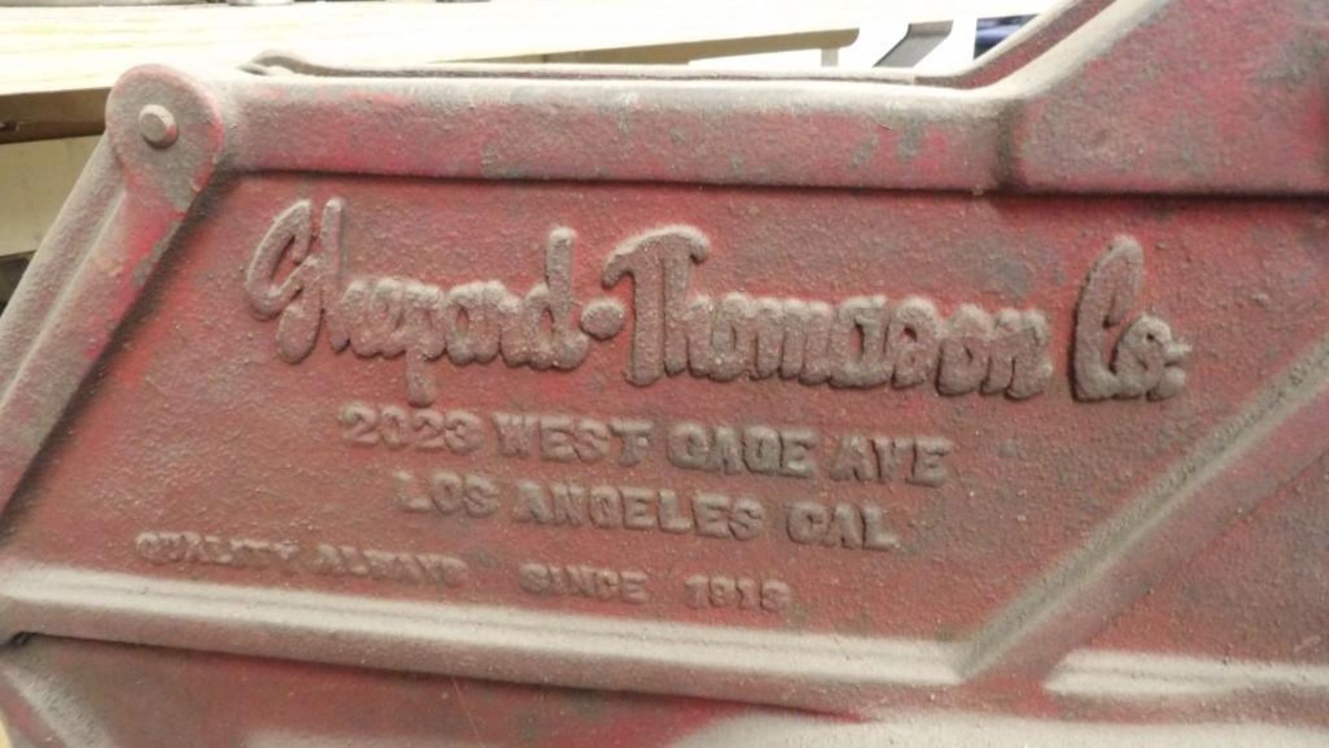 Shepard-Thomason Co. Model 574 Industrial Punch Rivet Machine, Heavy-Duty - Image 3 of 5
