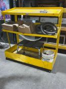 Metal Rolling Cart / Drill Bits/ Misc