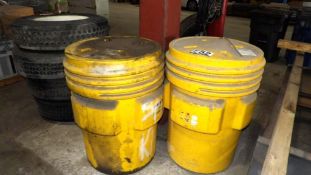 EAGLE 95 Gallon Overpack Drums - Includes ExtraSorbs AP & Allwik Absorbents