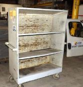 Industrial Rolling Storage Shelf Cart - 3 Shelves