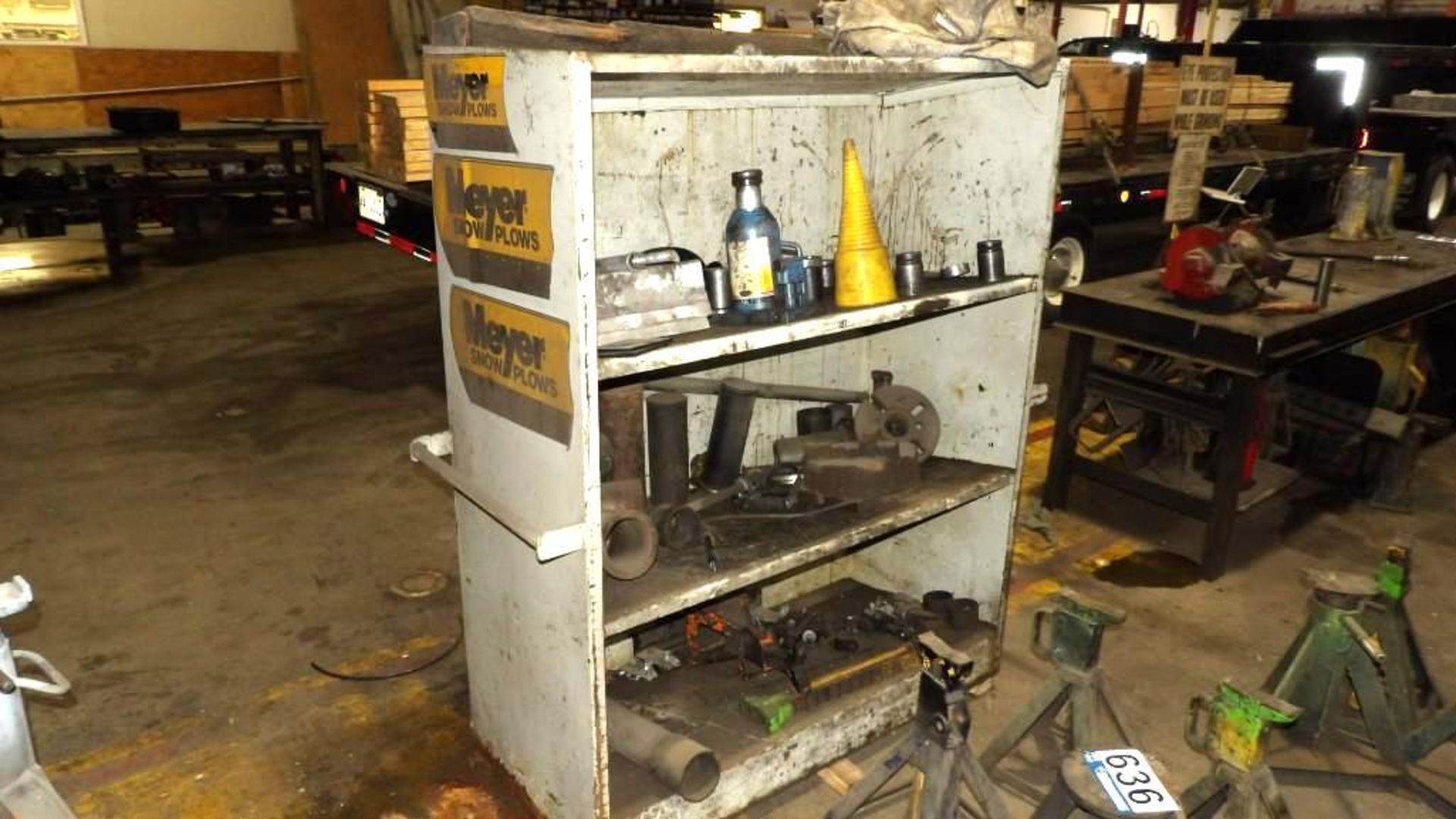 Industrial Metal Shelving Unit, Shop Tools - Image 6 of 6