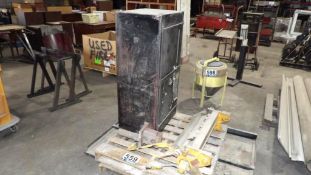 Chicago Industrial Metal Brake and Heavy-Duty Cabinet Lot - Segmented Jaw, Black and Yellow