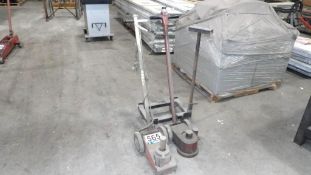 (2) Air Floor Jacks - Wheeled, Heavy-Duty