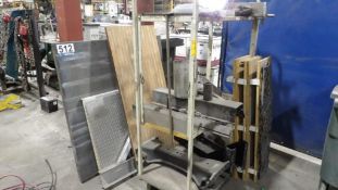 Assorted Metal and Wood Stock Lot - Steel Sheets, Diamond Plate, Wood Planks, Metal Components