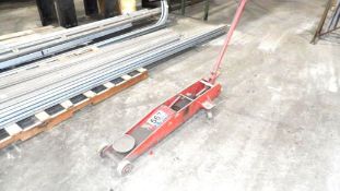 Red Wheeled Hydraulic Floor Jack
