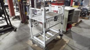 NOVUM Medical Products, Inc. Medical Cart CRB-03-1 - Two-Tier, Mobile, Control Panel, White