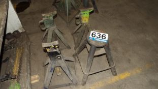 Four Jack Stands - Heavy-Duty, Adjustable Height
