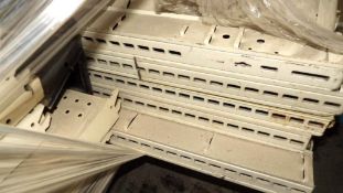 Commercial Shelving Components and Display Unit - Bulk Lot, Metal Shelves, Wire Baskets, Palletized