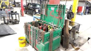 Greenlee Jobsite Box, 2 Ton and 1.5 Ton Hoists, Chains, Lever Binders