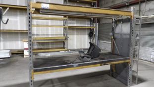 Industrial Platform Workstation - Heavy Duty, Shelving, Lighting