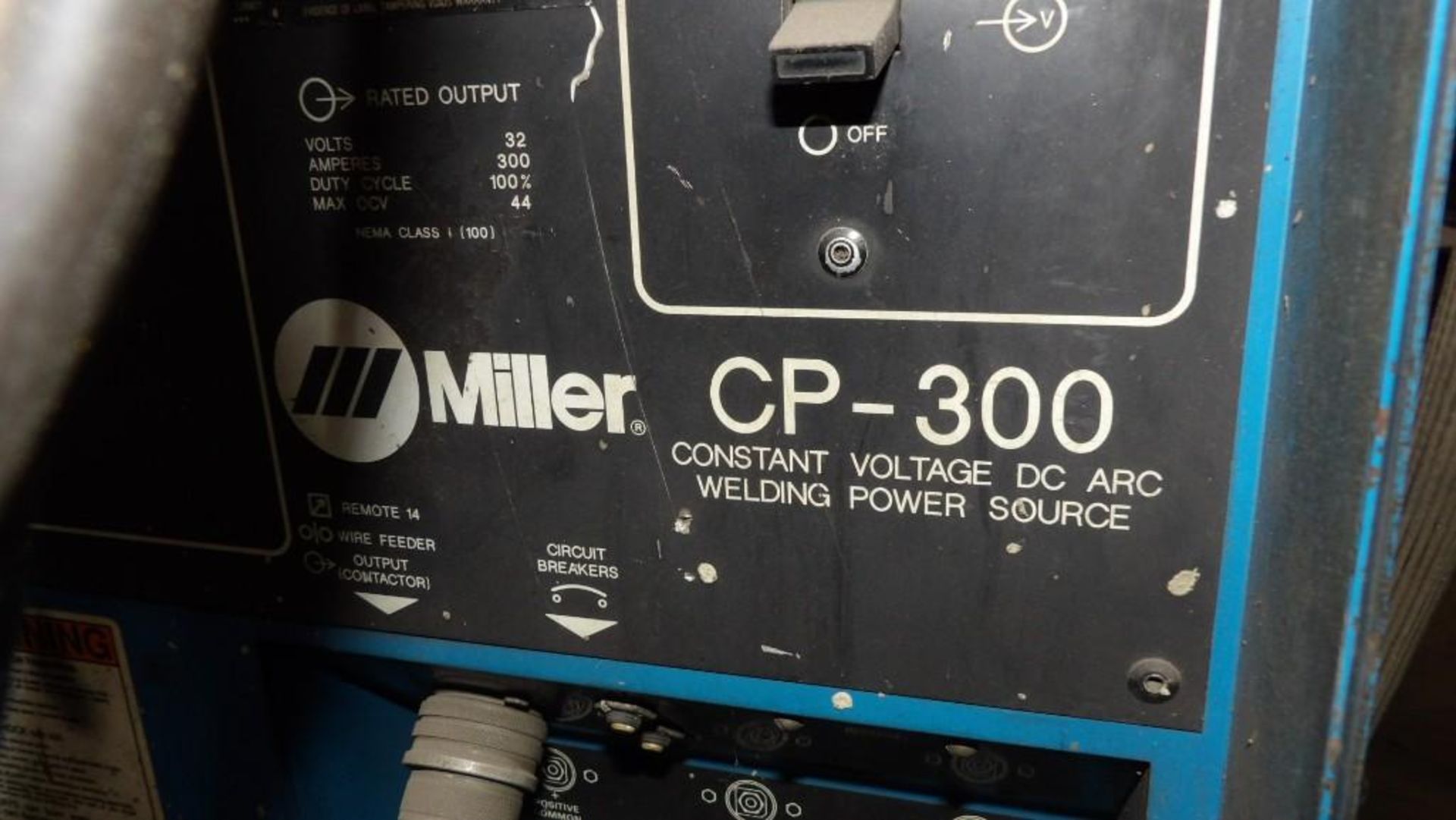 Miller CP-300 Constant Voltage DC Arc Welding Power Source, 300 Amperes, 100% Duty Cycle - Image 3 of 6