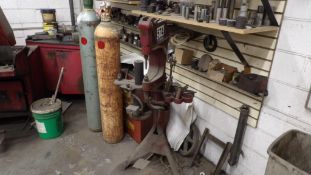 Ghepard-Thomason Co. Model 574 Industrial Punch Rivet Machine, Heavy-Duty, Vintage, Reddish-Brown