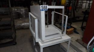 Three Metal Open-Frame Stands